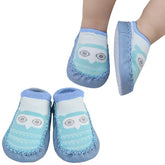 Soft and Stretchy Cotton Sock Shoes for Baby (Blue Owl)